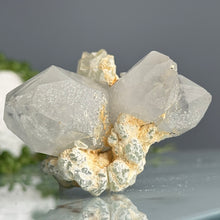 Epidote + Chlorite in Quartz Specimen