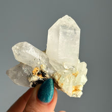 Epidote + Chlorite in Quartz Specimen