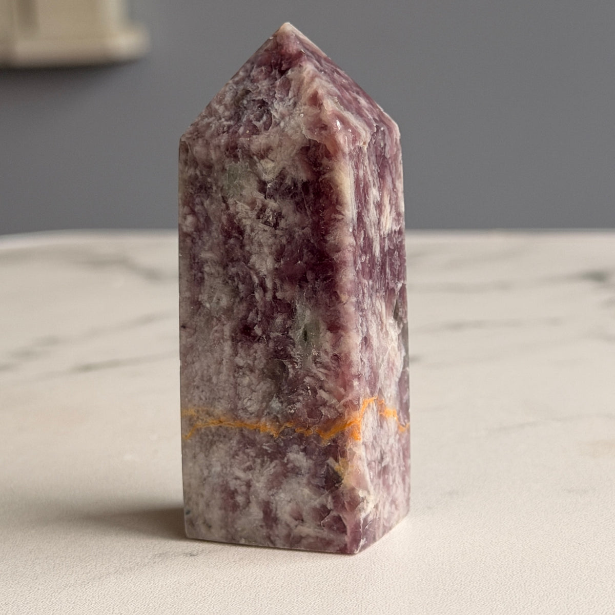 Pink Tourmaline with Lepidolite Tower Specimen #5 – Wholehearted Crystal Creations