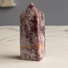 Pink Tourmaline with Lepidolite Tower Specimen #5 – Wholehearted Crystal Creations