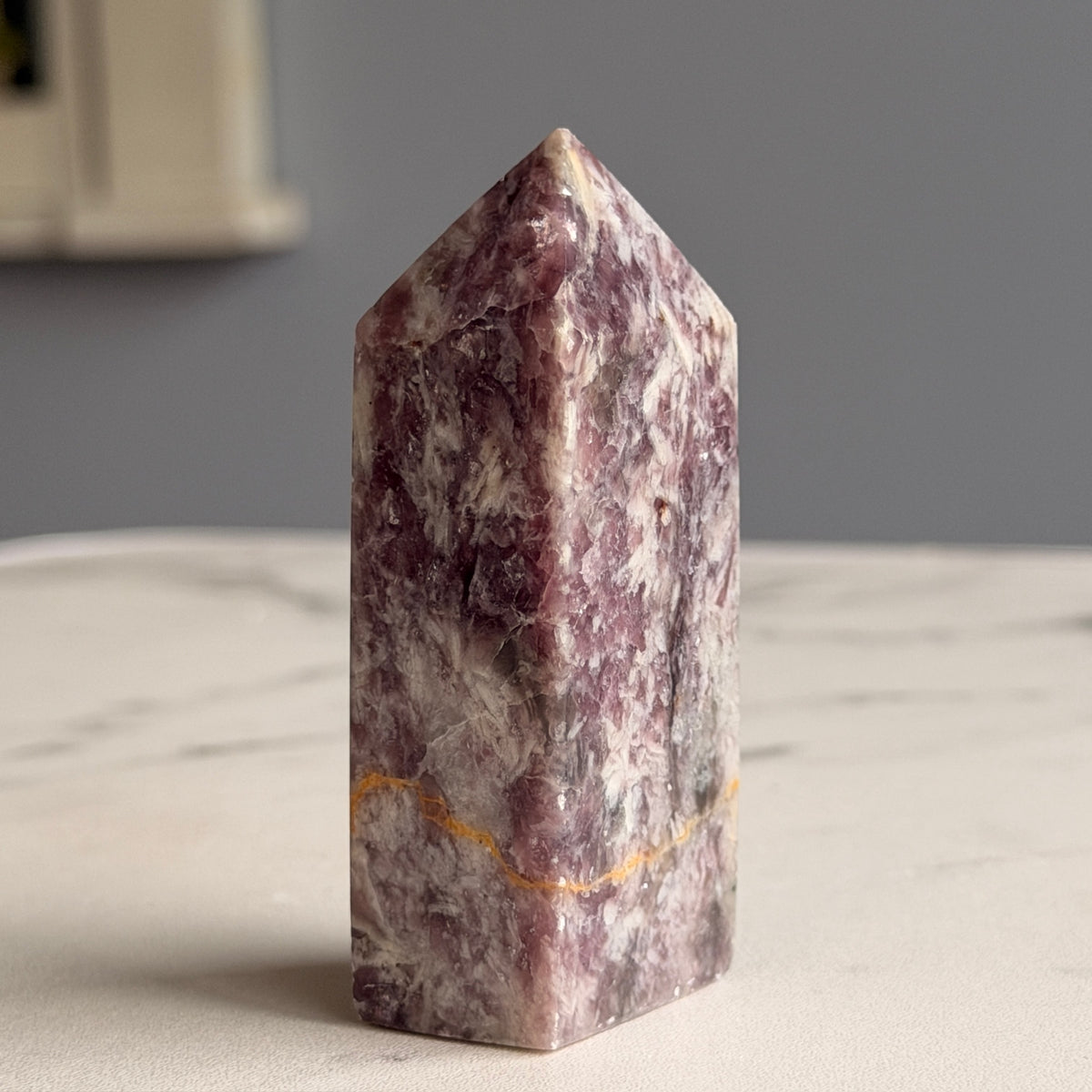 Pink Tourmaline with Lepidolite Tower Specimen #5 – Wholehearted Crystal Creations