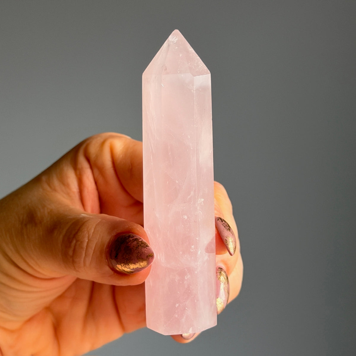 Rose Quartz Tower Specimen – Wholehearted Crystal Creations