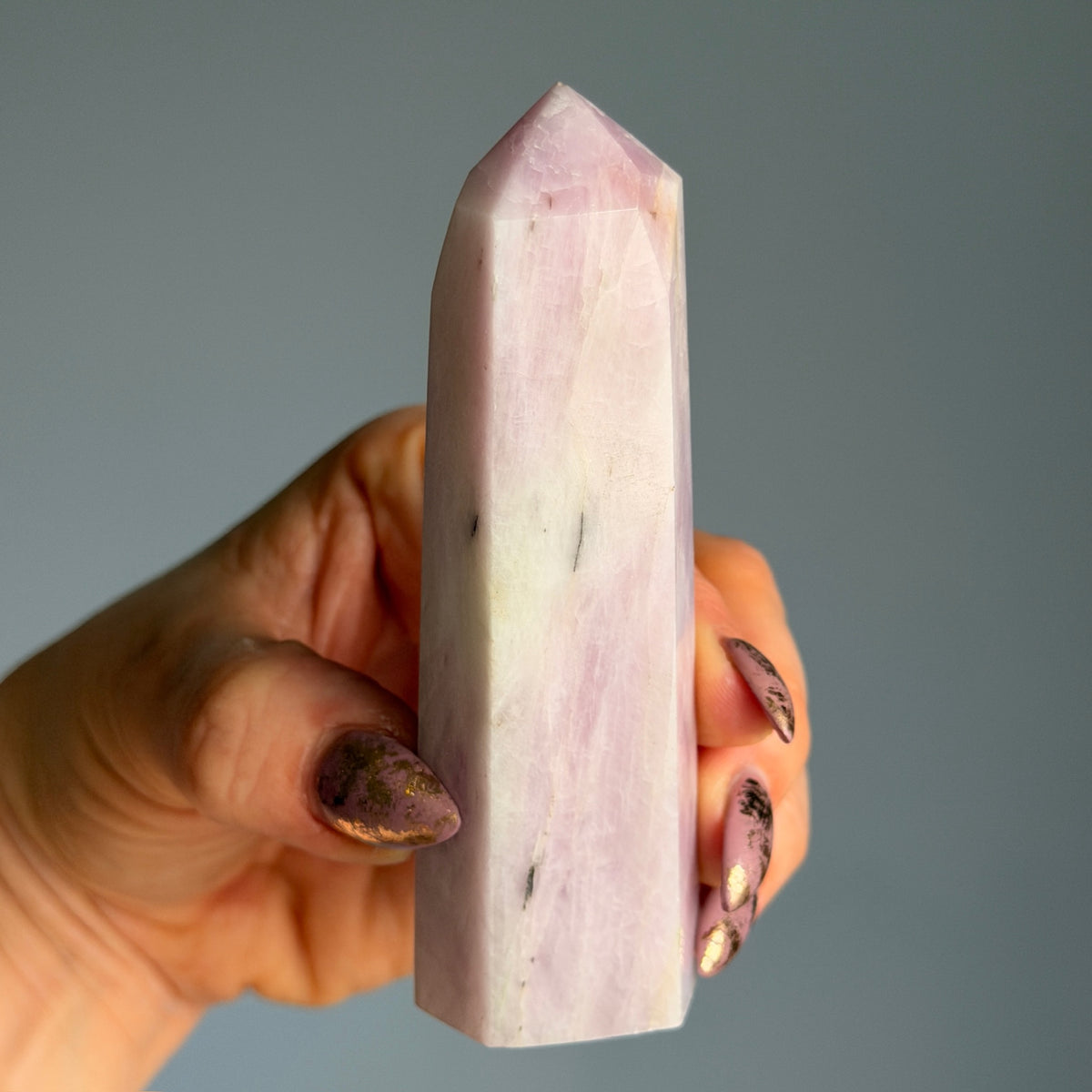 Kunzite Tower Specimen – Wholehearted Crystal Creations