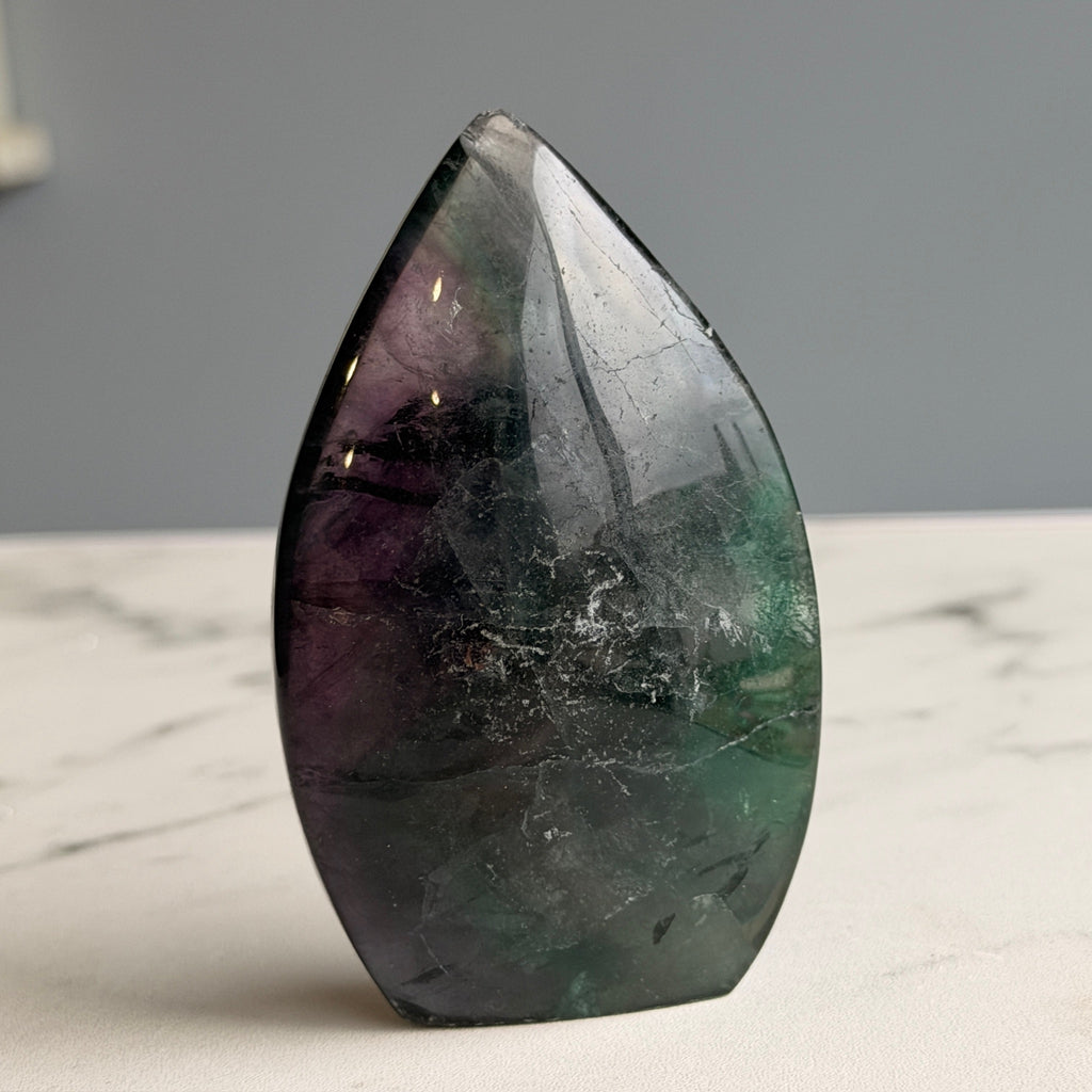 Fluorite Freeform Flame Specimen – Wholehearted Crystal Creations