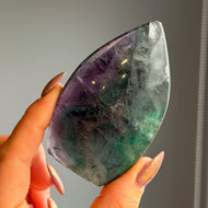 Fluorite Freeform Flame Specimen