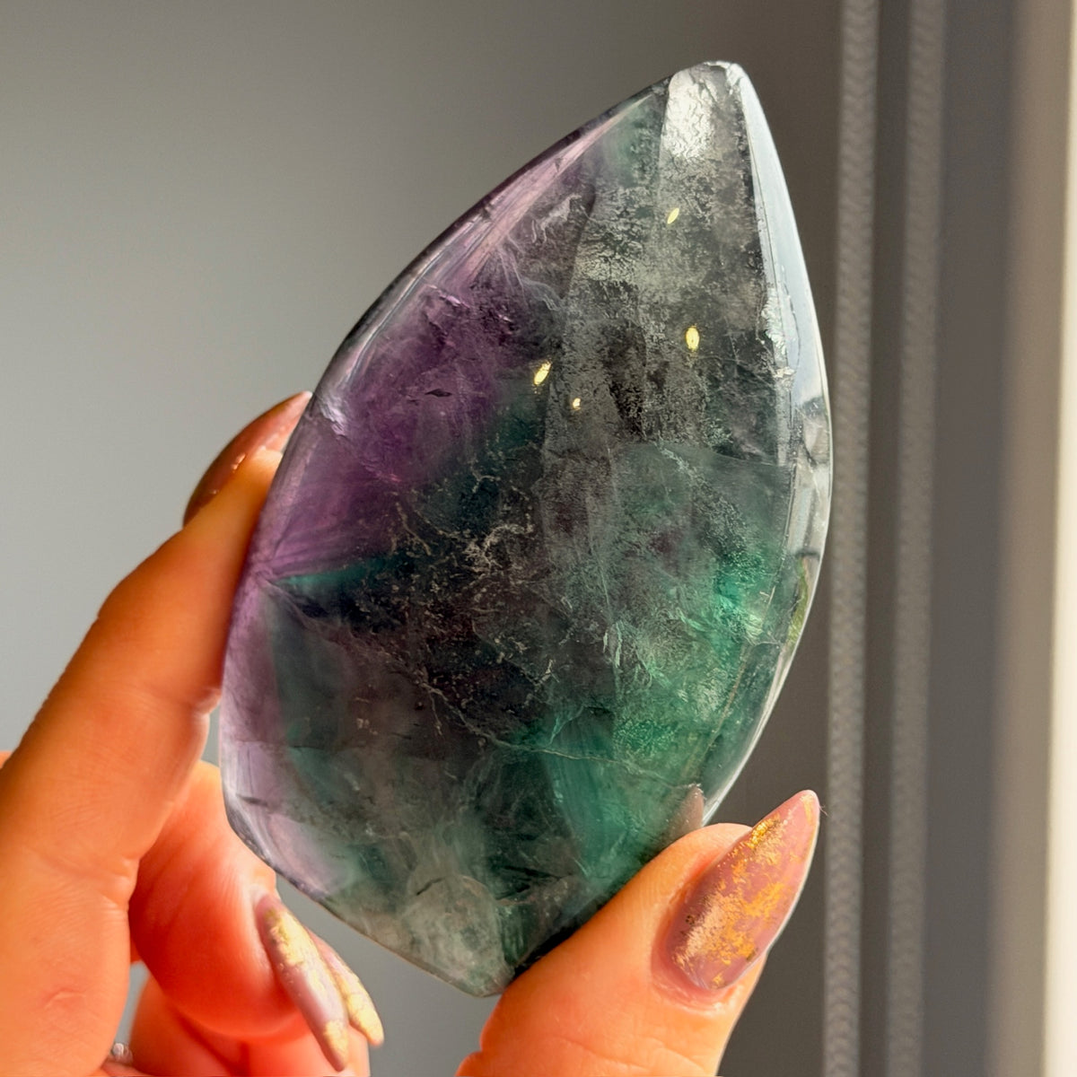 Fluorite Freeform Flame Specimen – Wholehearted Crystal Creations