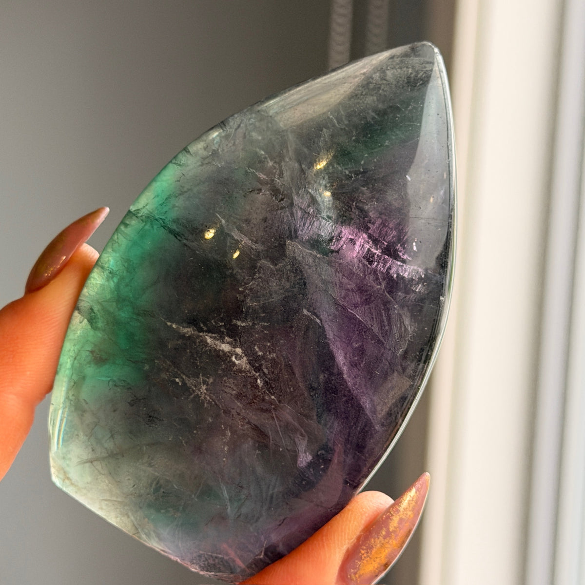 Fluorite Freeform Flame Specimen – Wholehearted Crystal Creations