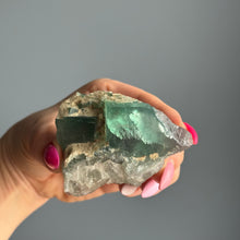 Green Cubic Fluorite Raw Crystal Specimen
