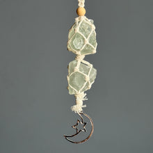 Green Fluorite Macrame Crystal Specimen Hanger – Wholehearted Crystal Creations