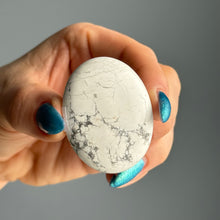 Howlite Palm Stone Crystal Specimen