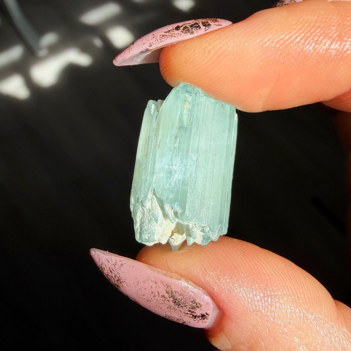 Aquamarine Beryl Specimen #AQ30 – view 2 – Wholehearted Crystal Creations