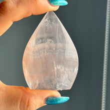 Pink Fluorite Crystal Flame Specimen