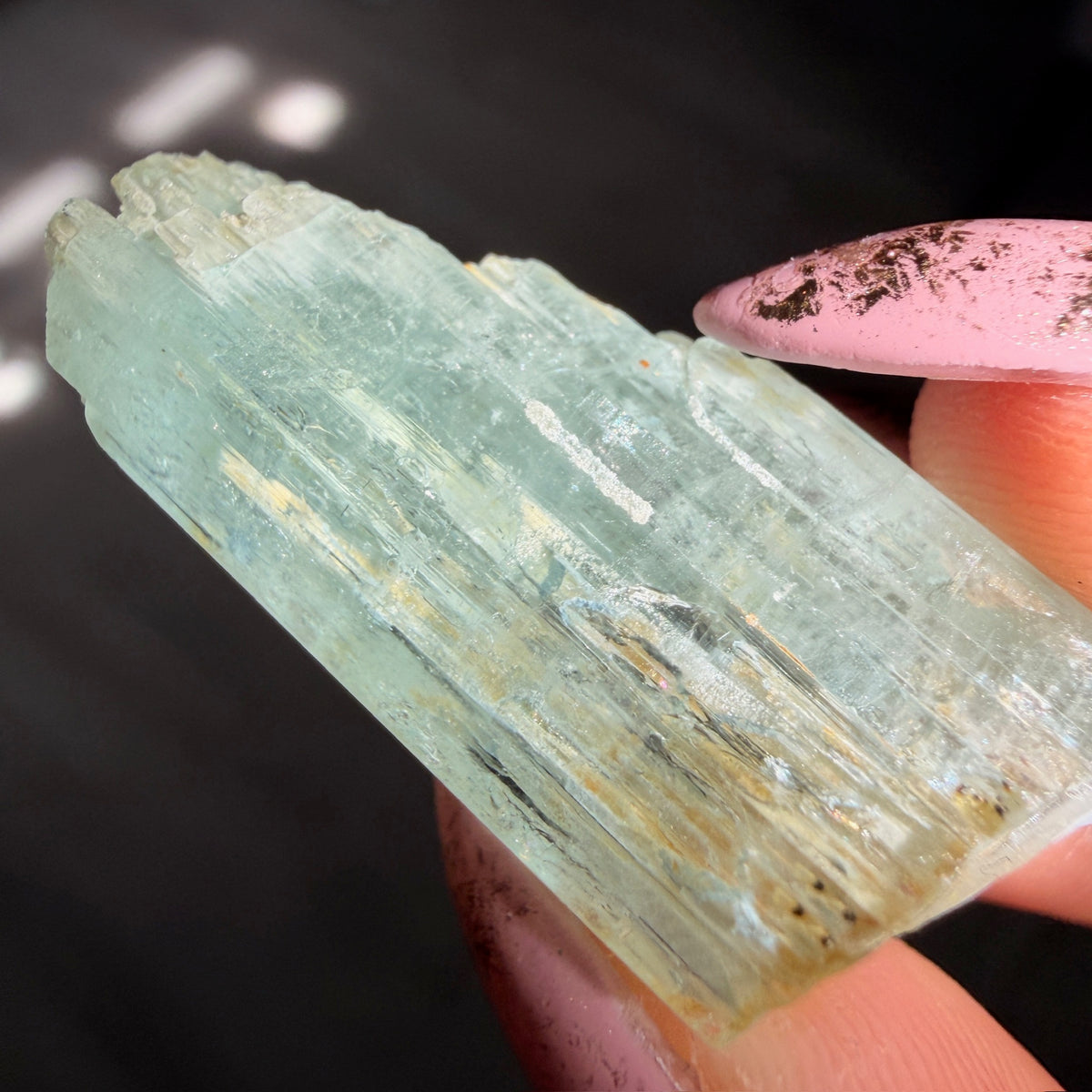 Aquamarine Beryl Specimen #AQ1 – view 3 – Wholehearted Crystal Creations