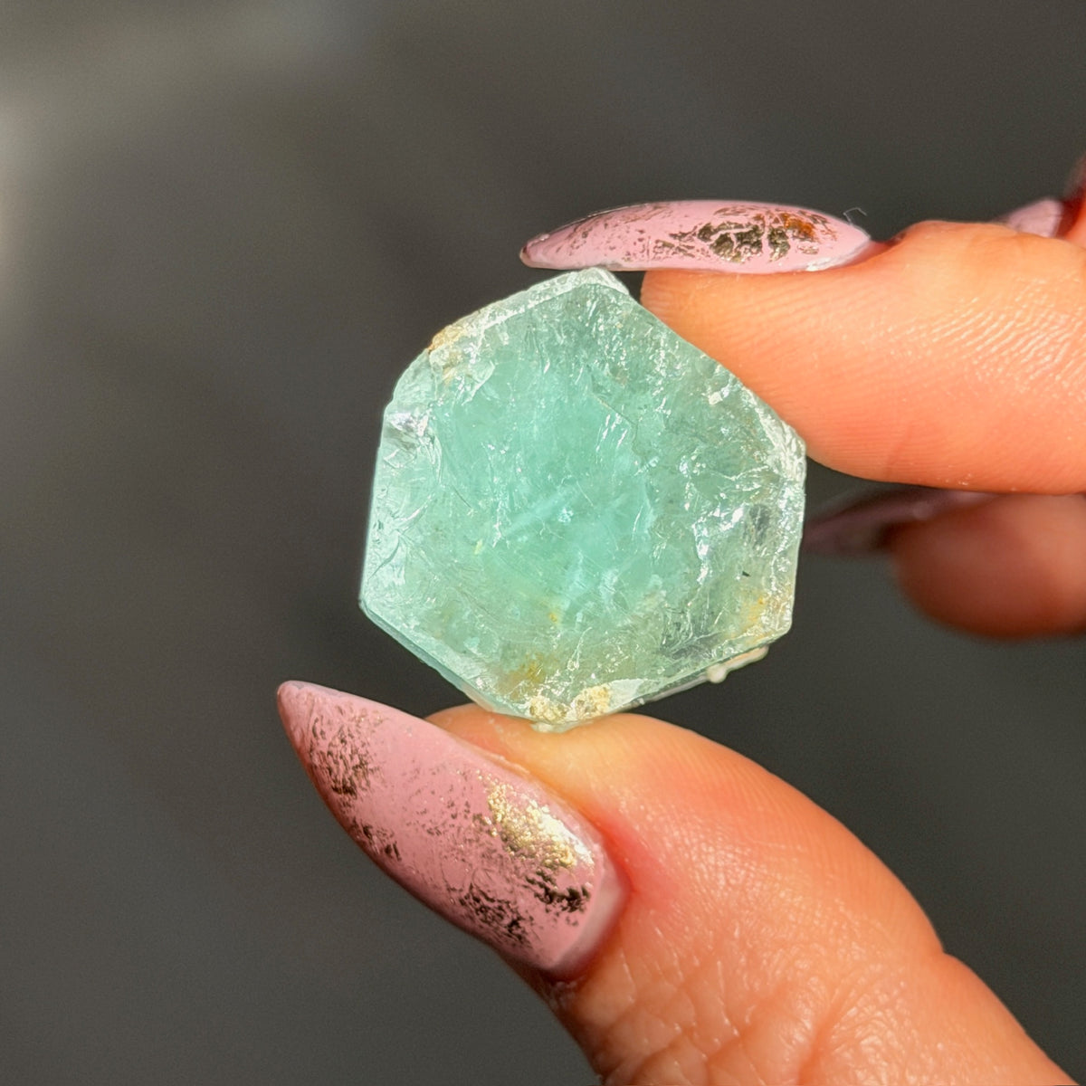 Aquamarine Beryl Specimen #AQ4 – view 4 – Wholehearted Crystal Creations