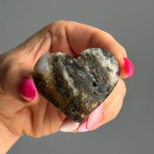 Yellow Fluorite with Moss Agate Heart Carving Crystal Specimen – Wholehearted Crystal Creations