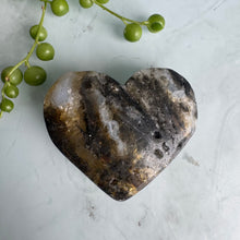 Yellow Fluorite with Moss Agate Heart Carving Crystal Specimen – Wholehearted Crystal Creations