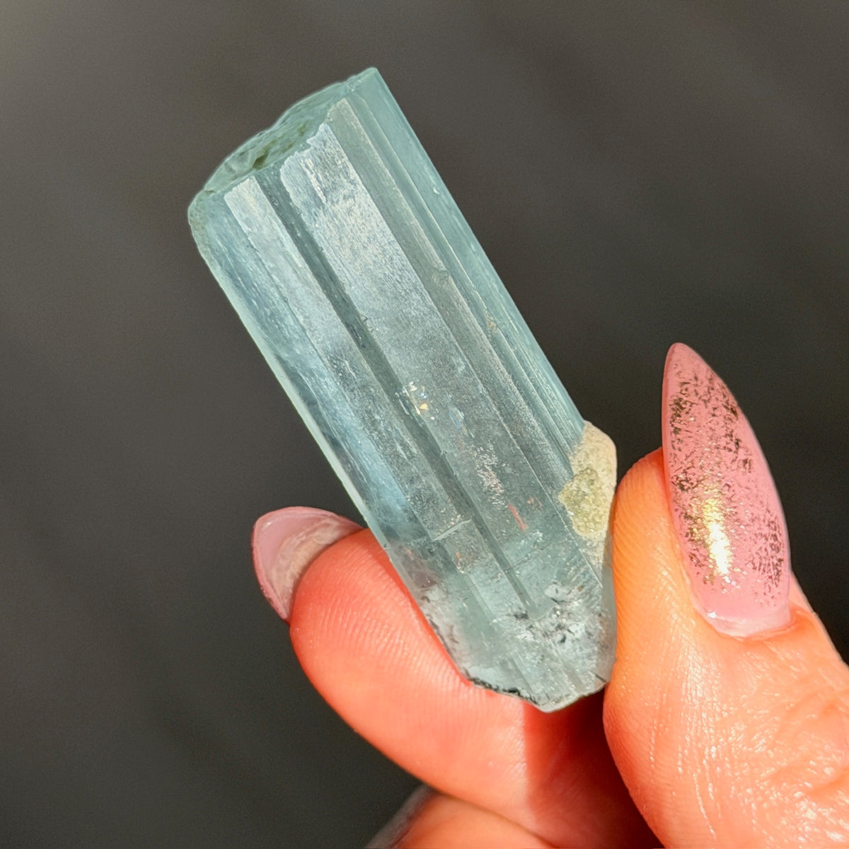 Aquamarine Beryl Specimen #AQ5 – view 4 – Wholehearted Crystal Creations