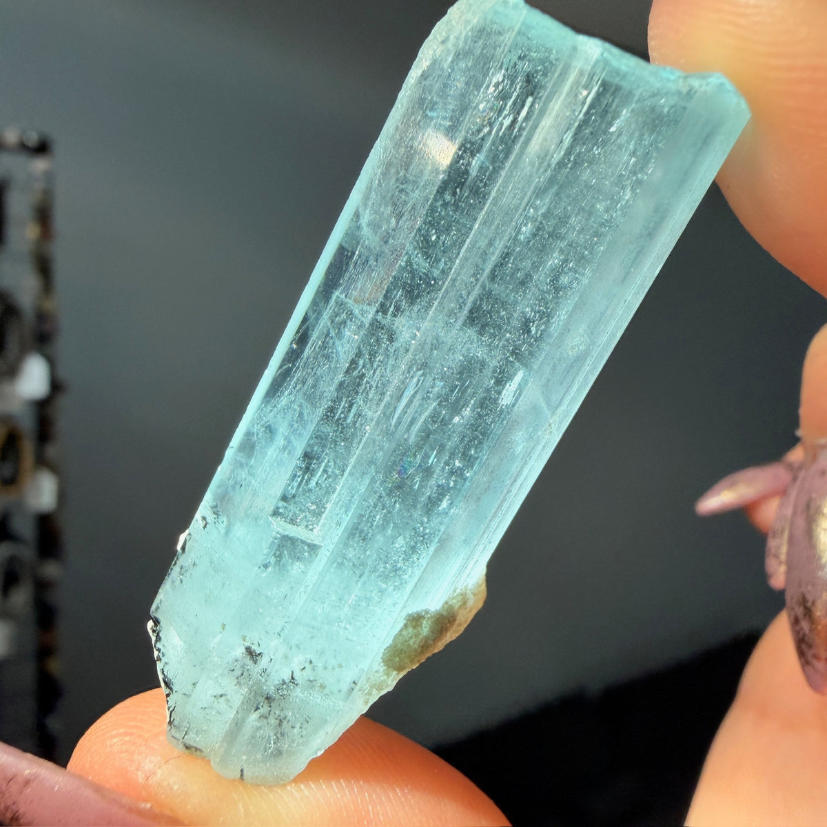 Aquamarine Beryl Specimen #AQ5 – view 3 – Wholehearted Crystal Creations