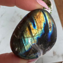 Labradorite Palm Stone Crystal Specimen