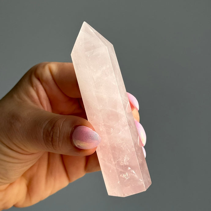 Rose Quartz Crystal Tower Specimen