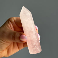Rose Quartz Crystal Tower Specimen – Wholehearted Crystal Creations