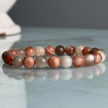 Mixed Moonstone Stretch Bracelet