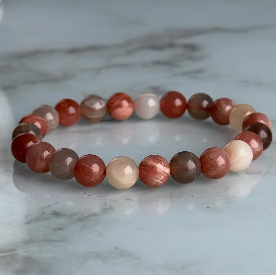 Mixed Moonstone Stretch Bracelet – Wholehearted Crystal Creations