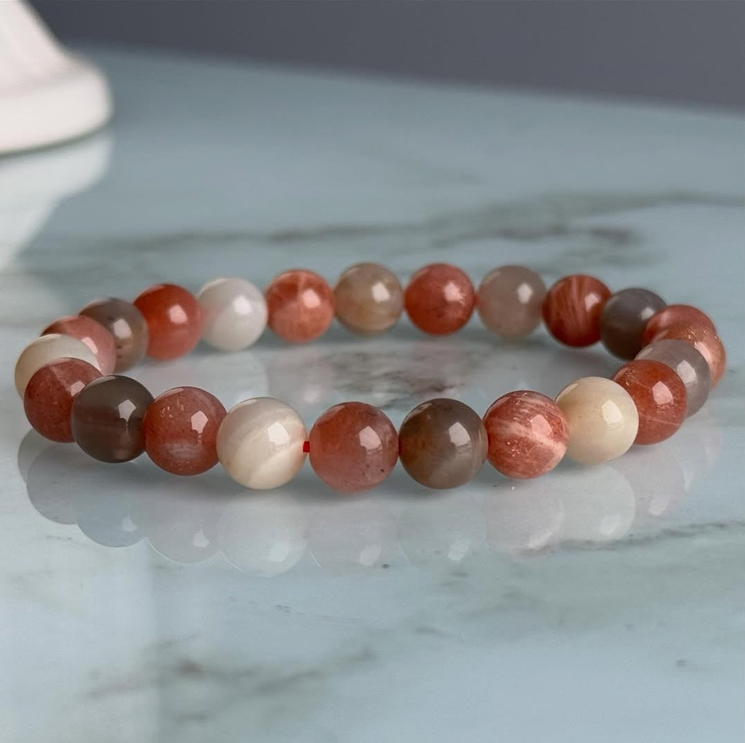 Mixed Moonstone Stretch Bracelet – Wholehearted Crystal Creations
