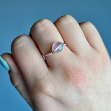 Angel Aura Quartz Wire Wrapped Ring – Wholehearted Crystal Creations