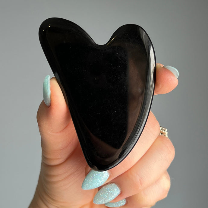Black Obsidian Gua Sha Tool – Wholehearted Crystal Creations