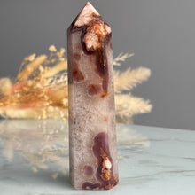Blue Flower Agate with Quartz Tower Crystal Specimen – Wholehearted Crystal Creations