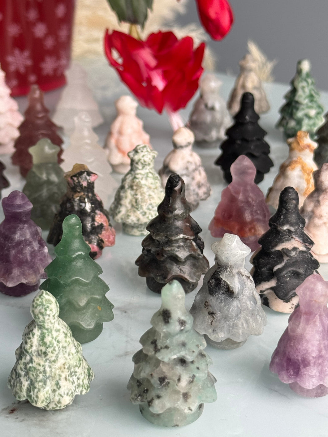 Christmas Tree Crystal Carving Specimen – Wholehearted Crystal Creations