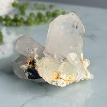 Epidote + Chlorite in Quartz Specimen