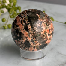 Epidote Quartz with Plume Polished Sphere Specimen – Wholehearted Crystal Creations