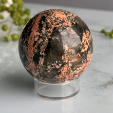 Epidote Quartz with Plume Polished Sphere Crystal Specimen – Wholehearted Crystal Creations