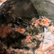 Epidote Quartz with Plume Polished Sphere Specimen – Wholehearted Crystal Creations