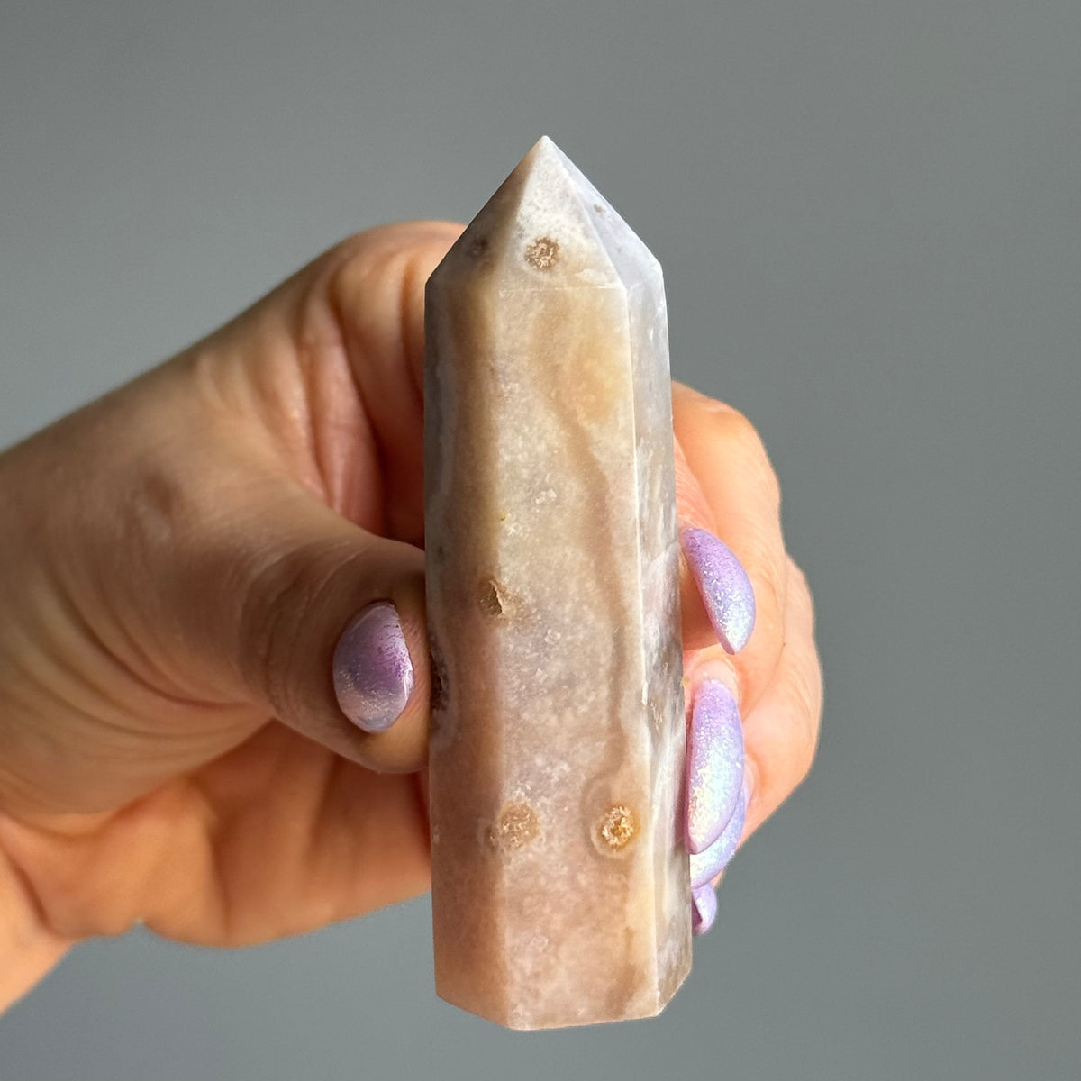 Flower Agate Pink Amethyst Tower Crystal Specimen – Wholehearted Crystal Creations