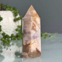 Flower Agate Tower Crystal Specimen – Wholehearted Crystal Creations
