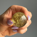 Genuine Citrine Heat Treated Sphere Crystal Specimen – Wholehearted Crystal Creations
