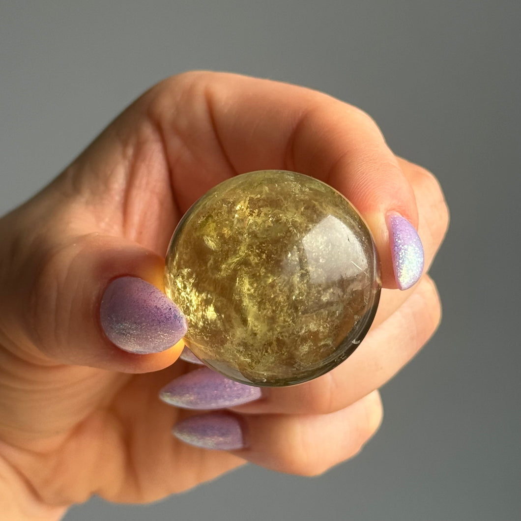 Genuine Citrine Heat Treated Sphere Crystal Specimen – Wholehearted Crystal Creations