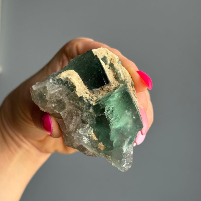 Green Cubic Fluorite Raw Crystal Specimen – Wholehearted Crystal Creations