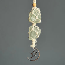 Green Fluorite Macrame Crystal Specimen Hanger – Wholehearted Crystal Creations