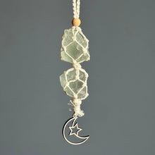 Green Fluorite Macrame Crystal Specimen Hanger – Wholehearted Crystal Creations