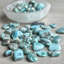 Larimar Small Tumbled Pocket Stone Specimen – Wholehearted Crystal Creations