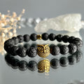 Lava Stone Owl Spacer Diffuser Stretch Bracelet – Wholehearted Crystal Creations