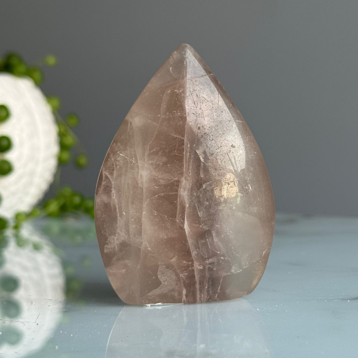 Pink Fluorite Crystal Flame Specimen – Wholehearted Crystal Creations