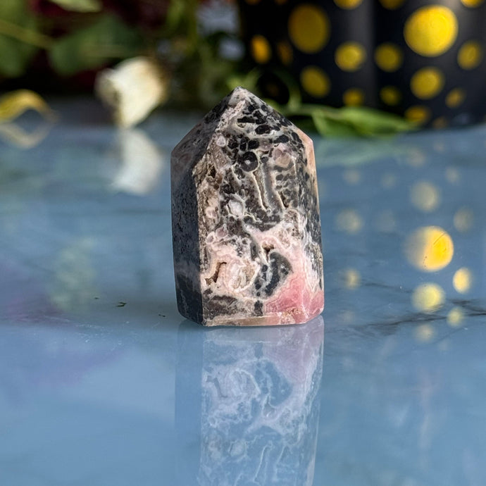 Rhodochrosite Crystal Tower Specimen – Wholehearted Crystal Creations