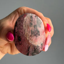 Rhodonite Quartz Palm Stone Crystal Specimen – Wholehearted Crystal Creations