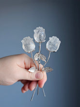 Valentine Crystal Rose Carving Specimen (Choose Your Material)