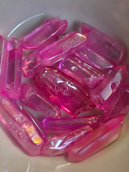 Aura Quartz Pocket Stone Crystal Specimen – Wholehearted Crystal Creations